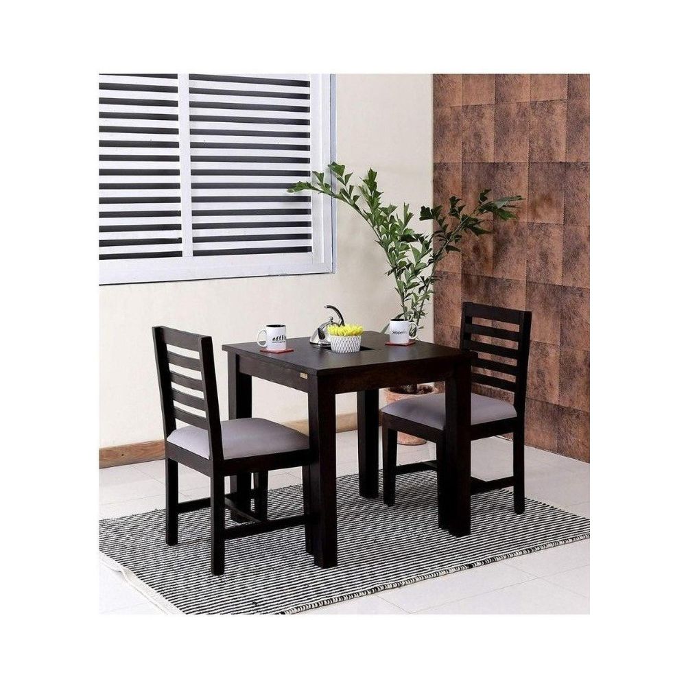 Aaram By Zebrs Solid Wood 2 Seater Dining Set (Finish Color -Natural, DIY(Do-It-Yourself))
