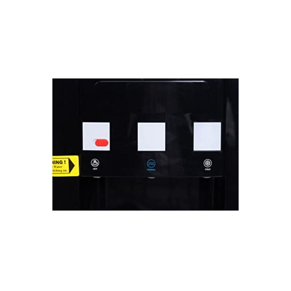 Blue Star Water Dispenser with Refrigerator - Black Color
