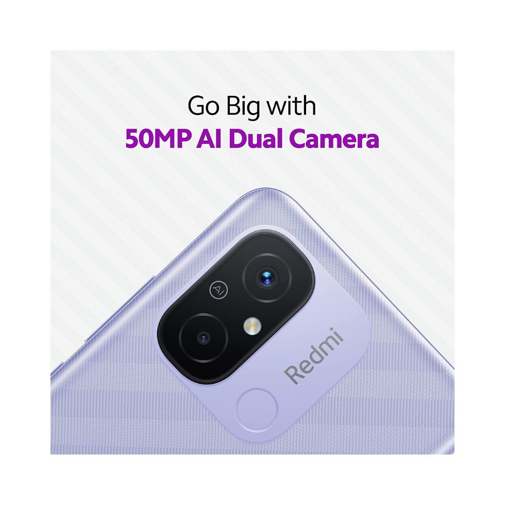 Redmi 12C (Lavender Purple, 4GB RAM, 64GB Storage)