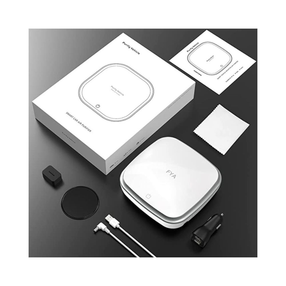 FYA Portable Car Air Purifier IonizerAir Purifier for Car Traveling Bedroom Office