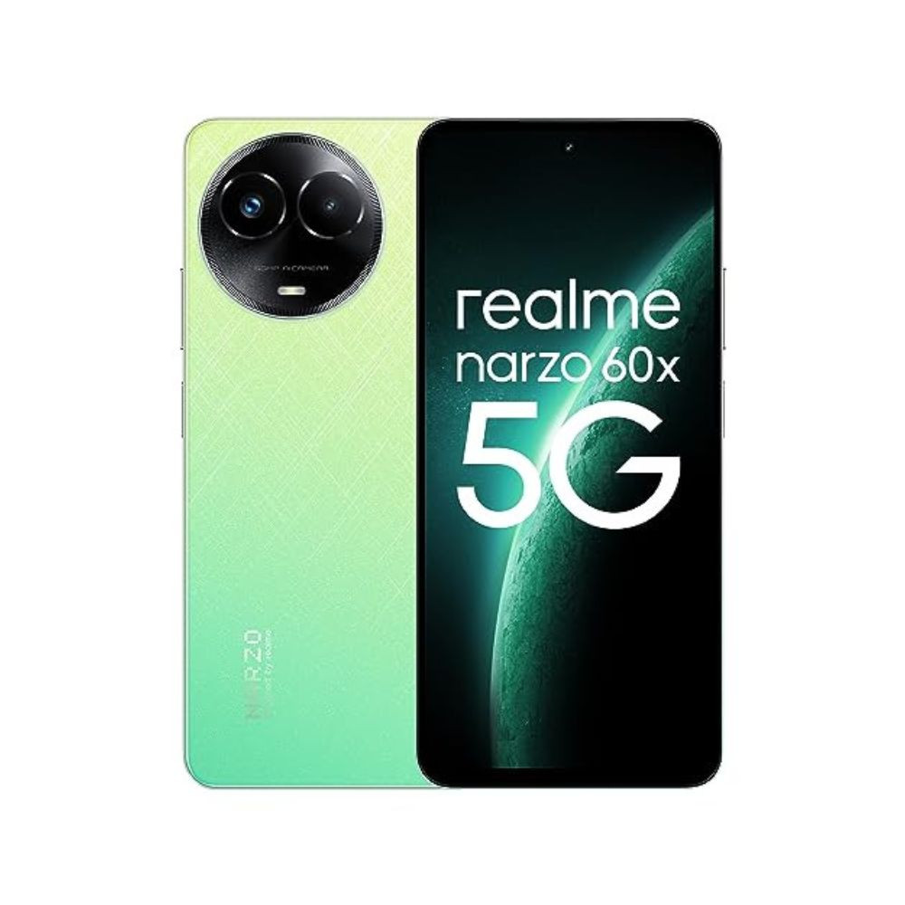 realme narzo 60X 5G Stellar Green6GB128GB Storage Up to 2TB External Memory  50 MP AI Primary Camera  Segments only 33W Supervooc Charge
