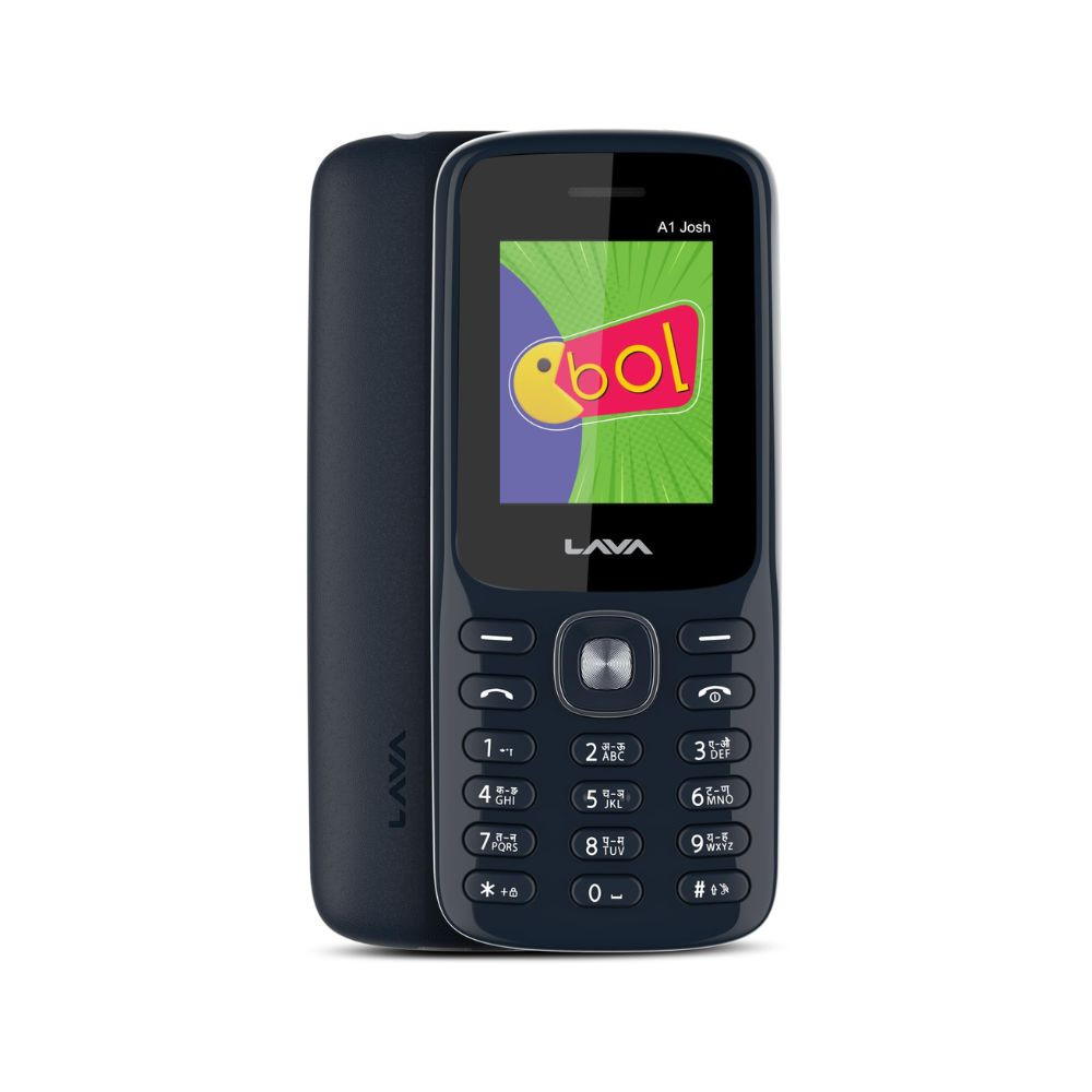 Lava A1 Josh with BOL Feature Dual Sim Keypad Mobile Phone  Long-Lasting Battery 22 Launguages Read Support  Auto Call Recording  Call Blink Notification Blue Silver