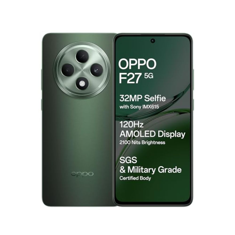 OPPO F27 5G Emerald Green 8GB RAM 128GB Storage  667 FHD AMOLED Display32MP Sony IMX615 Selfie Camera AI Portrait Expert 45W SUPERVOOC with No Cost EMIAdditional Exchange Offers