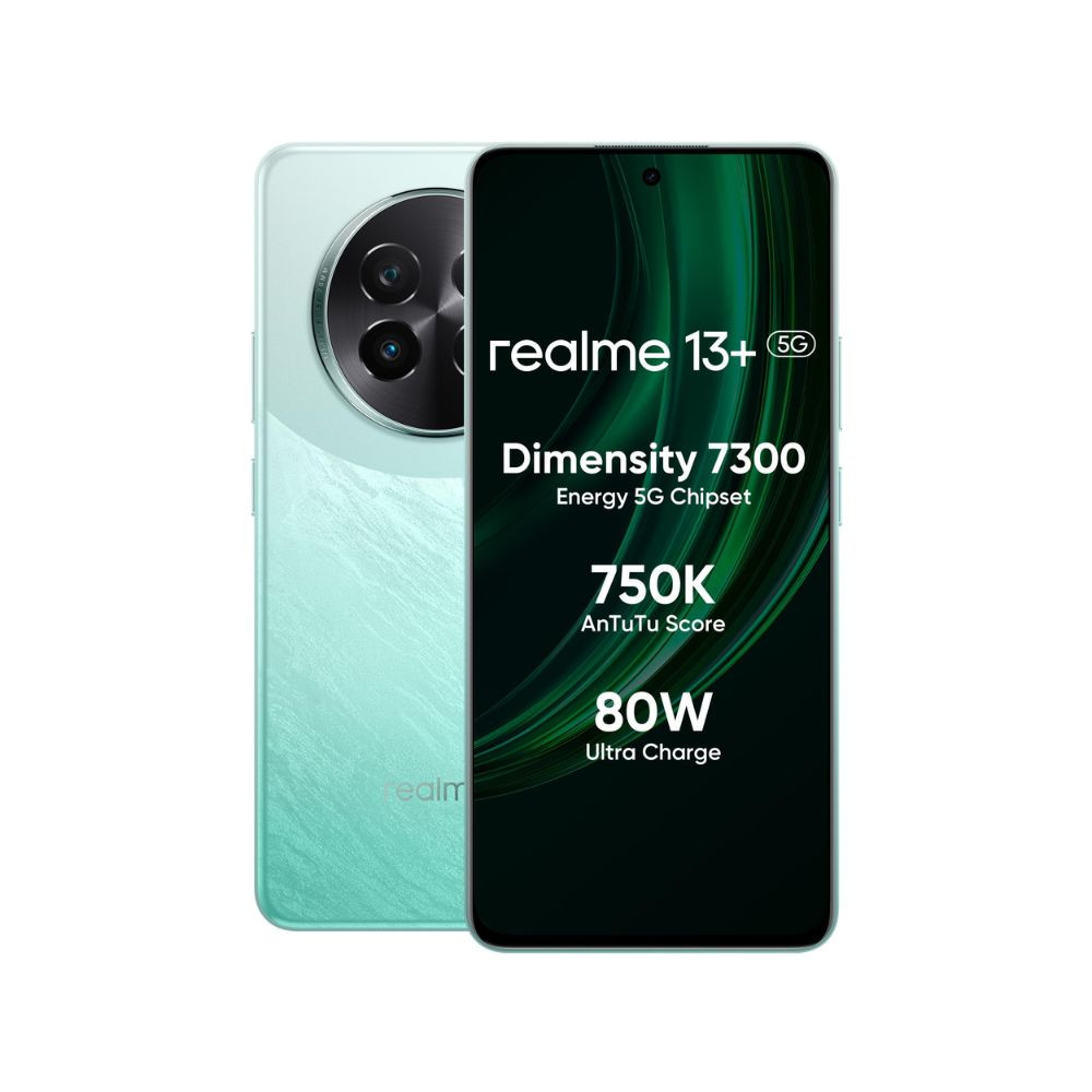 realme 13 5G Speed Green 8GB RAM 128GB Storage 667 AMOLED Display  80W Ultra Charging DAK  Dimensity 7300E Processor