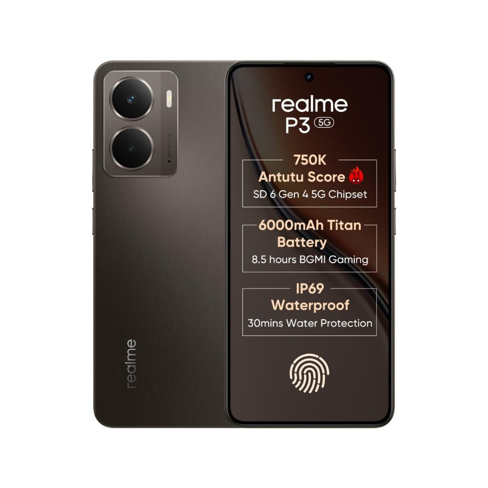 realme P3 5G with 667 FHD 120Hz AMOLED Display 6 GB RAM 128 GB ROM Comet Grey