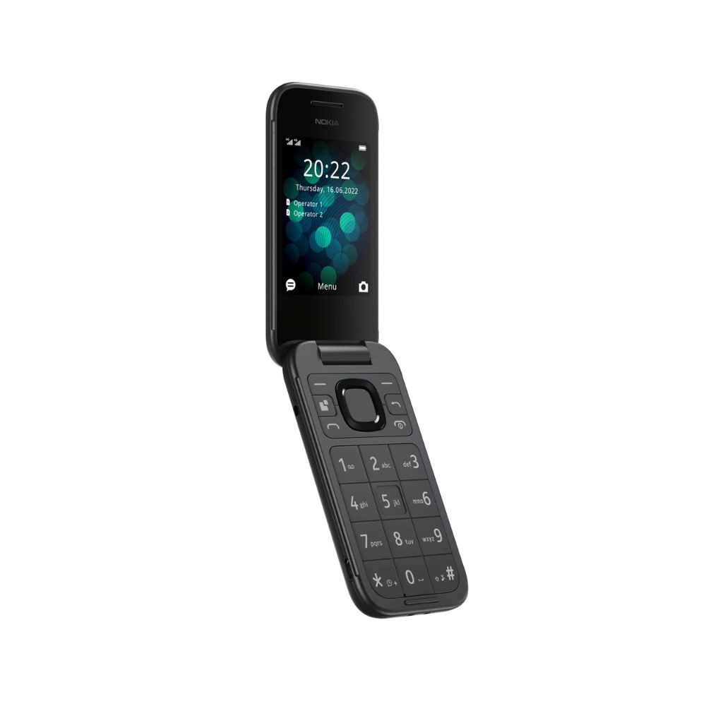 Nokia 2660 Flip 4G Volte keypad Phone with Dual SIM Dual Screen inbuilt MP3 Player  Wireless FM Radio  Black