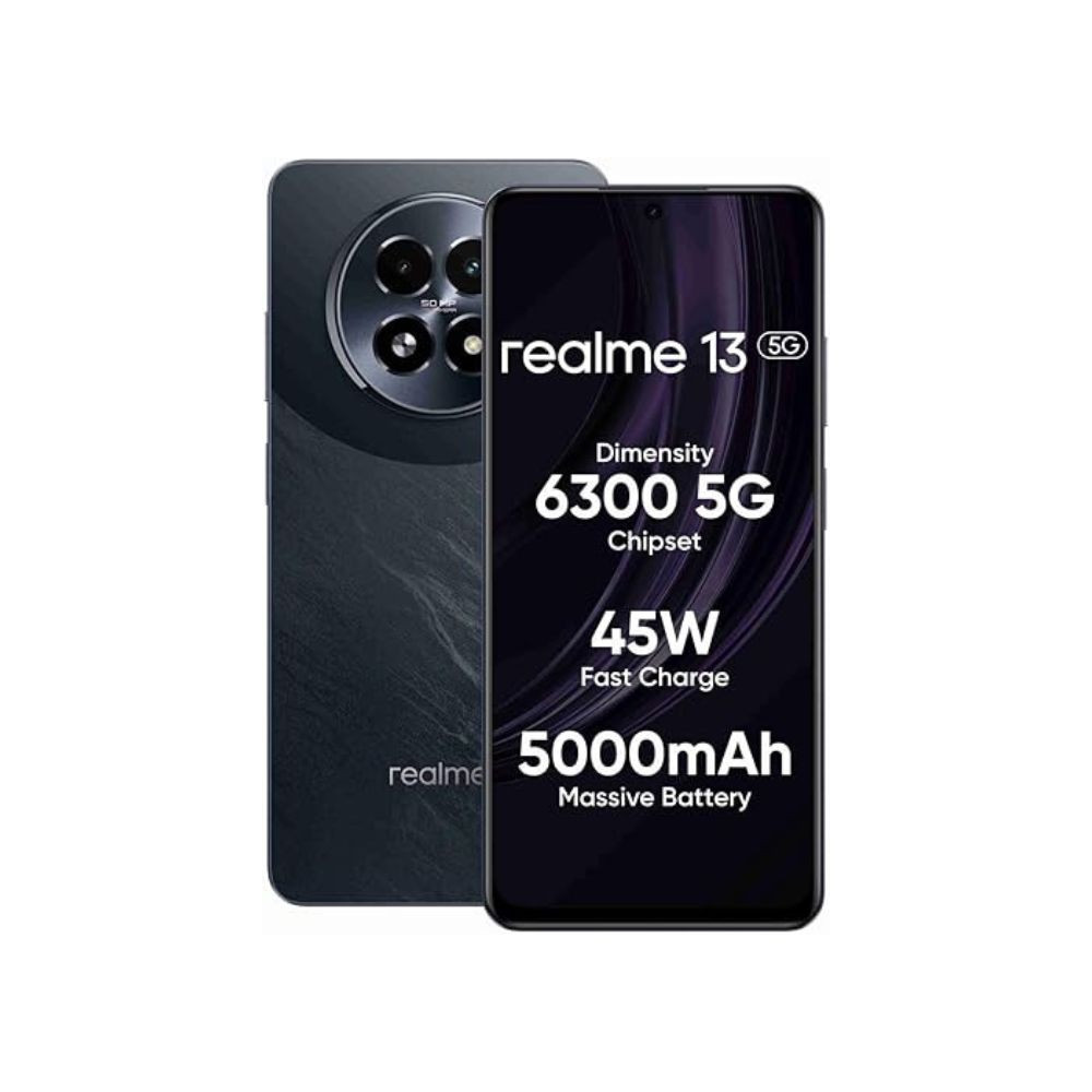 realme 13 5G Dark Purple 8GB RAM 256GB Storage  Expandable Upto 2TB  Up to 18GB Dynamic RAM  50MP AI Dual Camera  672 AMOLED Display  45W Ultra Charging  Dimensity 6300 Processor