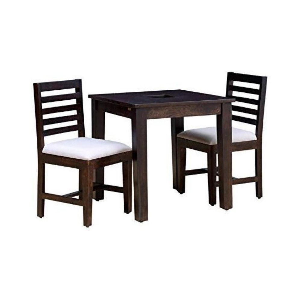 Aaram By Zebrs Solid Wood 2 Seater Dining Set (Finish Color -Natural, DIY(Do-It-Yourself))