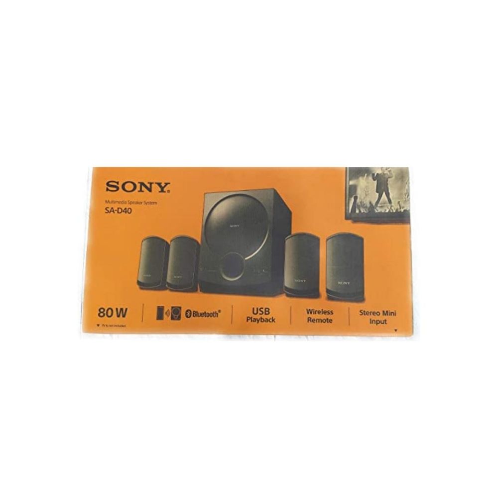 Sony SA-D40 4.1 Channel Multimedia Speaker with Bluetooth (Black)