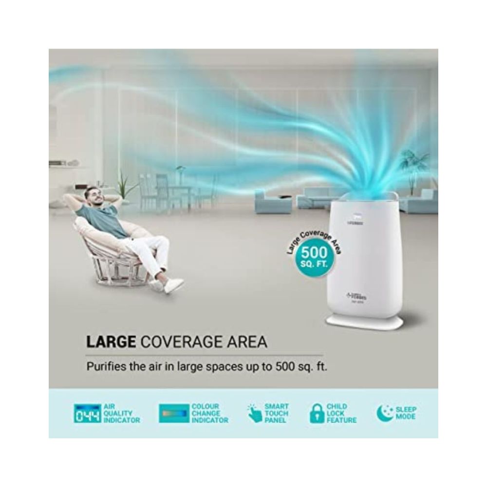 Eureka Forbes Air Purifier FAP 8000PM 25 Display5 Stages of Purification White