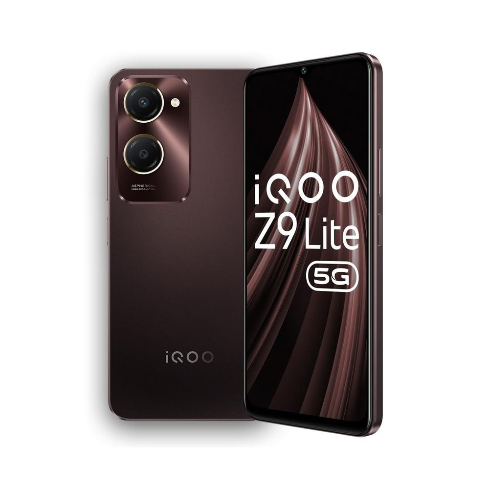 iQOO Z9 Lite 5G Mocha Brown 6GB RAM 128GB Storage  Dimensity 6300 5G  50MP Sony AI Camera  Charger in The Box