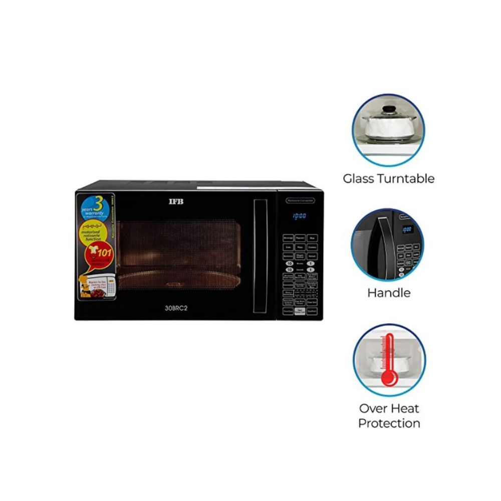 IFB 30 L Convection Microwave Oven 30BRC2 Black With Starter Kit