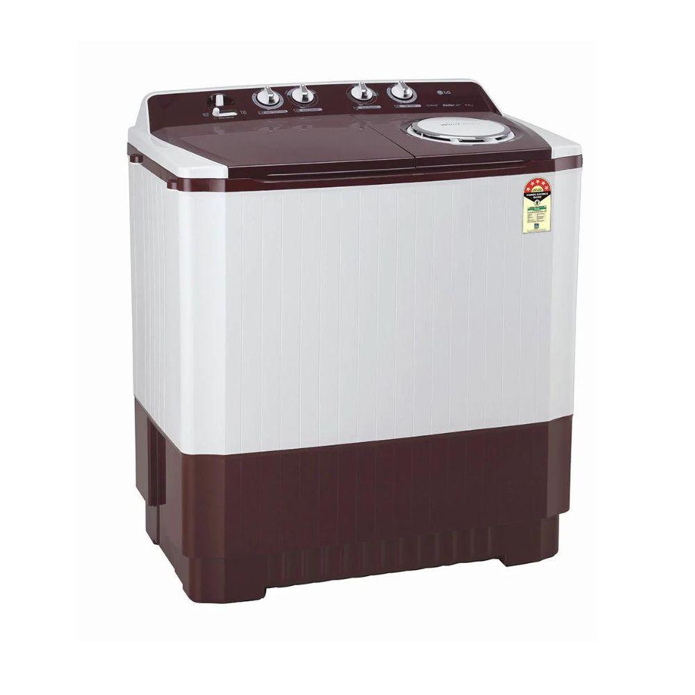LG 9 kg 5 Star Semi-Automatic Top Loading Washing Machine (P9041SRAZ, Burgundy)