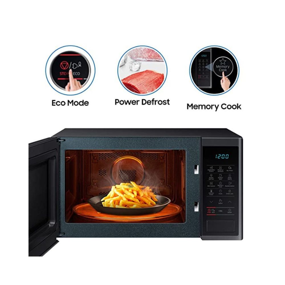 Samsung 23 L Solo Microwave Oven (MS23J5133AG/TL, Healthy Cook, Black)