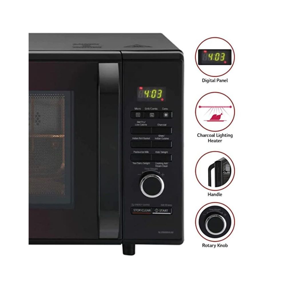 LG 32 L Convection Microwave Oven MC3286BRUM Black