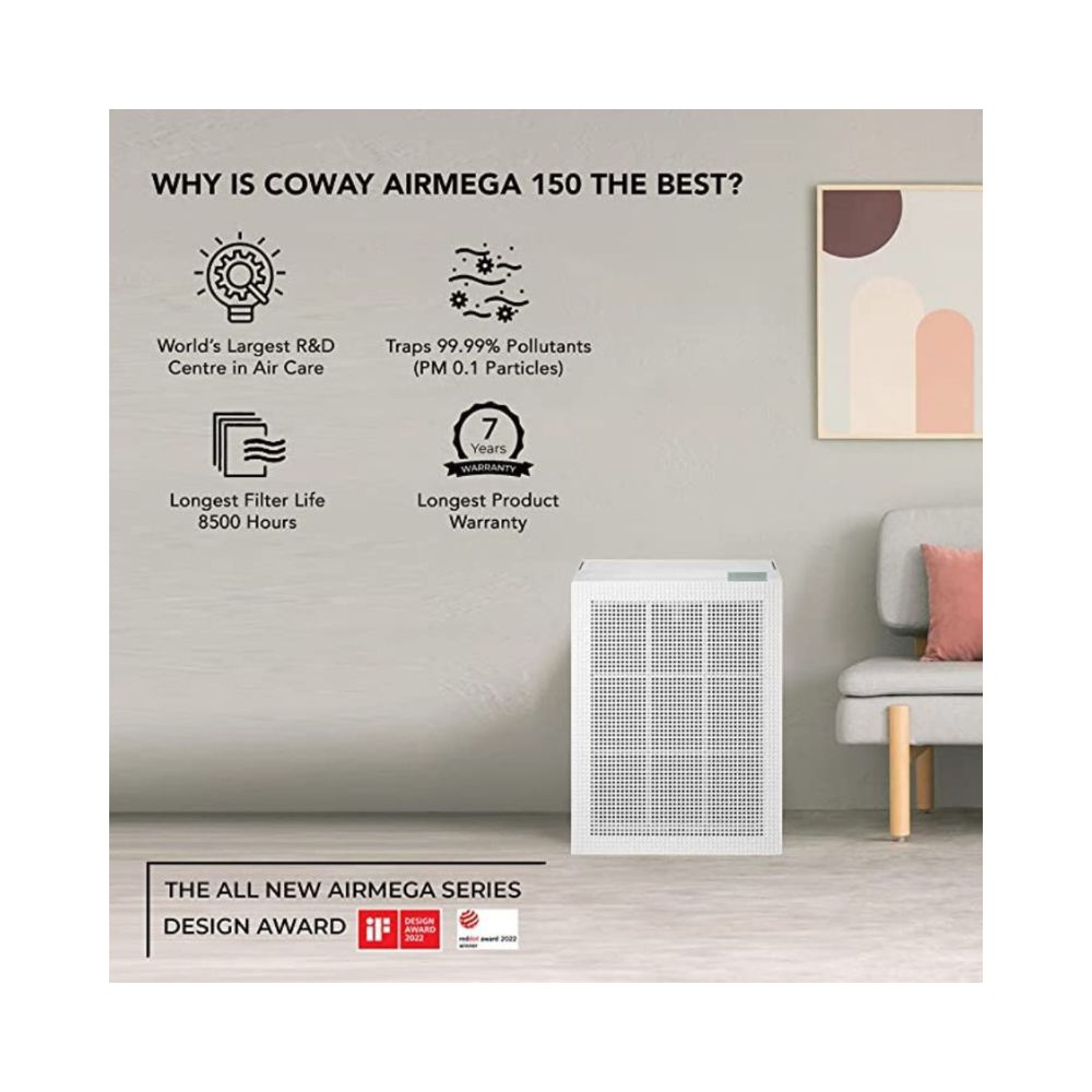 Coway Professional Air Purifier for Home AirMega 150 AP-1019C