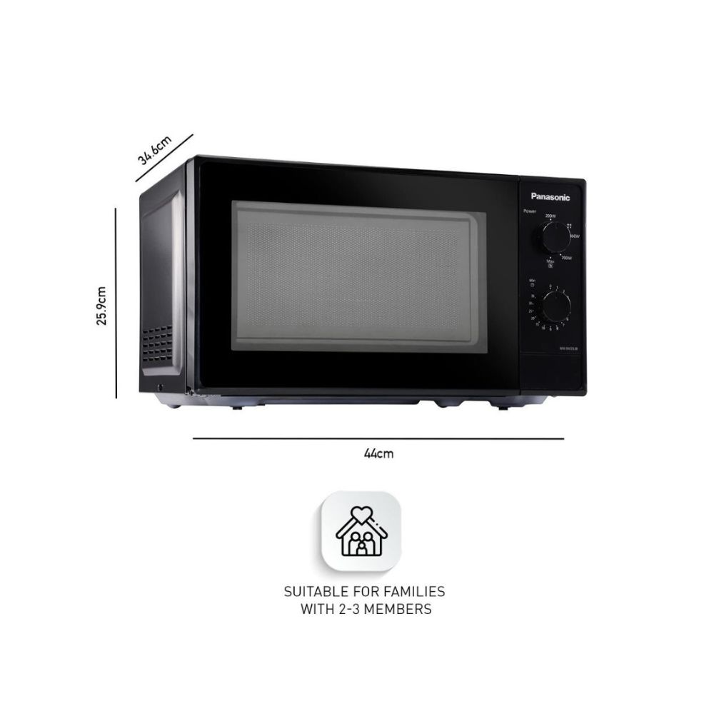 Panasonic 20L Solo Microwave Oven NN-SM25JBFDGBlack