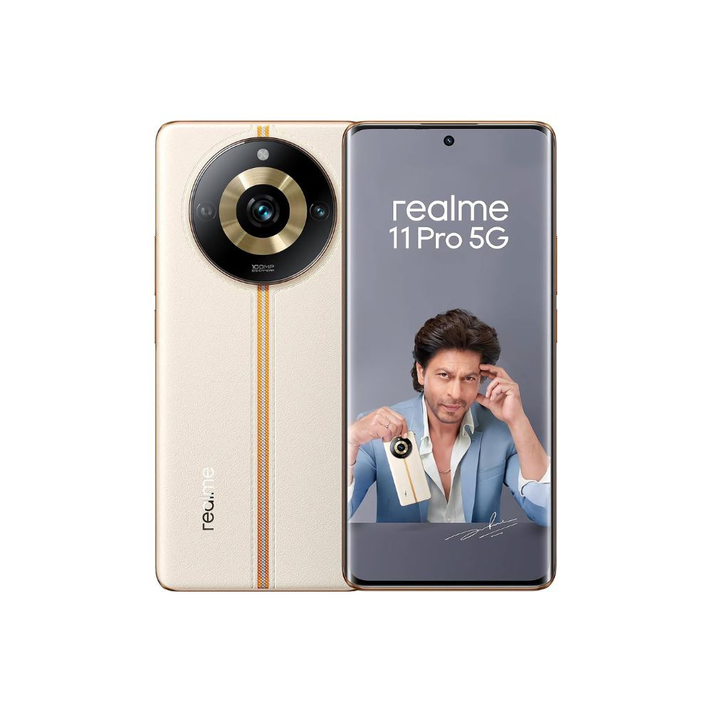 realme 11 Pro 5G Sunrise Beige 8GB RAM 128GB Storage  120 Hz Curved Display  100MP Prolight Camera  7050 5G Dimensity  67W SUPERVOOC  12GB Dynamic RAM  Premier Vegan Leather Finish Design
