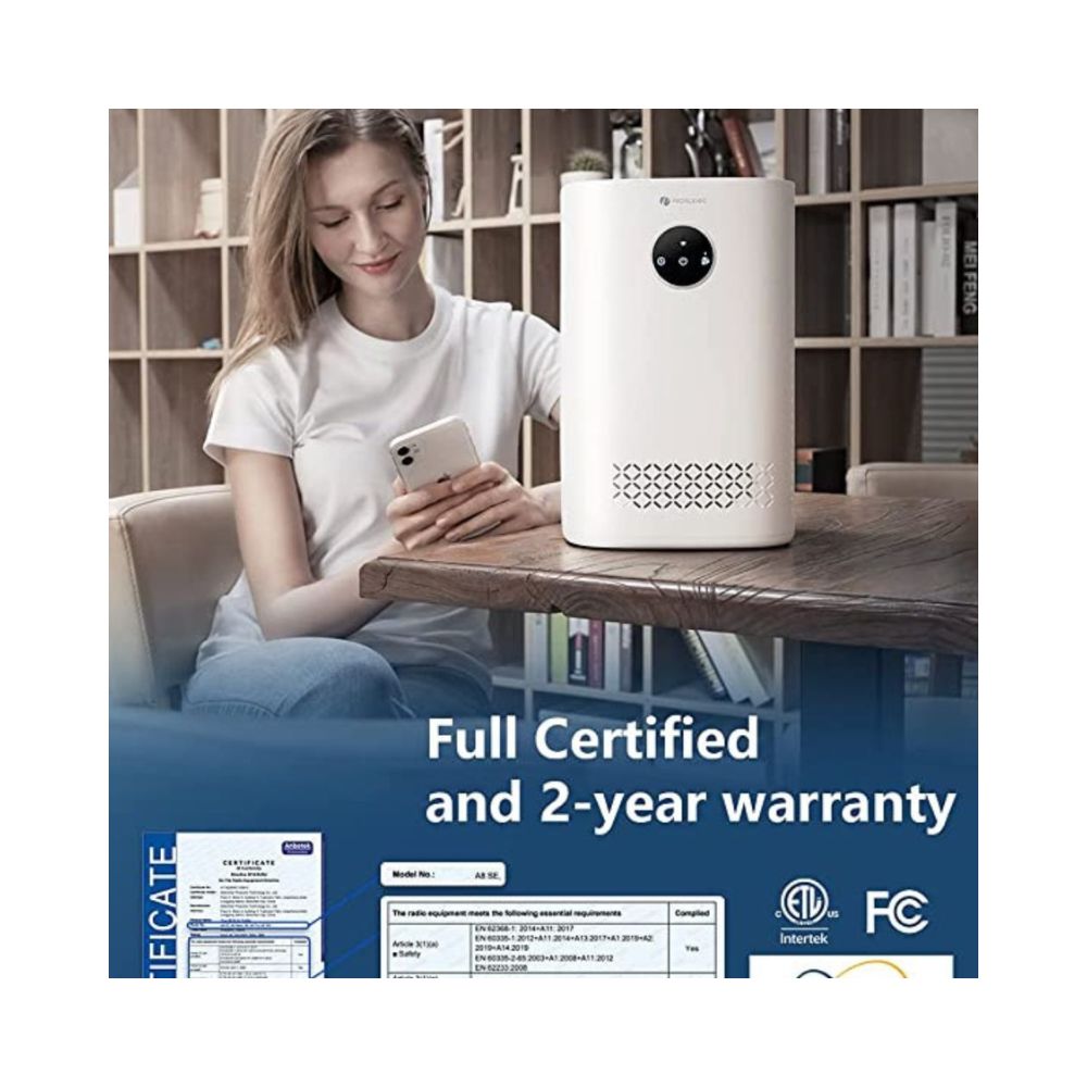 Proscenic A8 SE Air Purifier for Home H13 True HEPA Filter Alexa  Google Home 28 dB