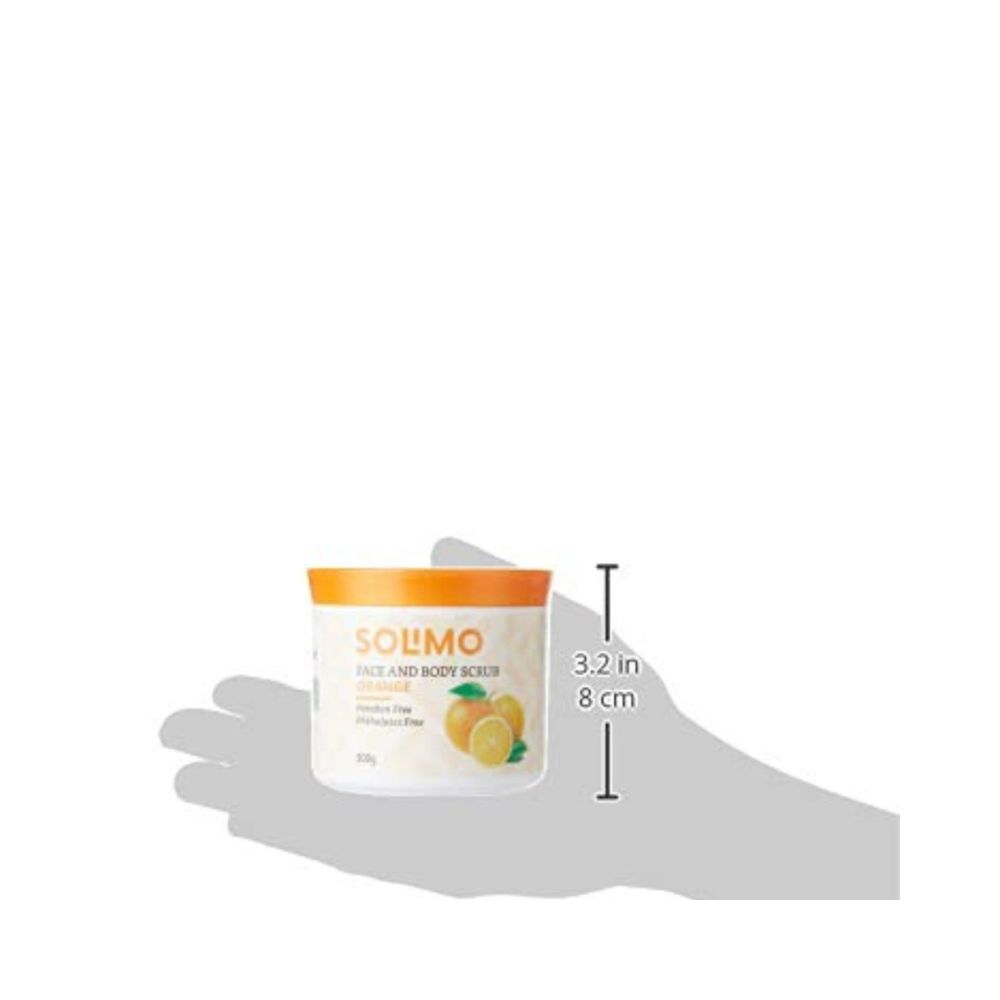 Amazon Brand - Solimo Orange Face and Body Scrub