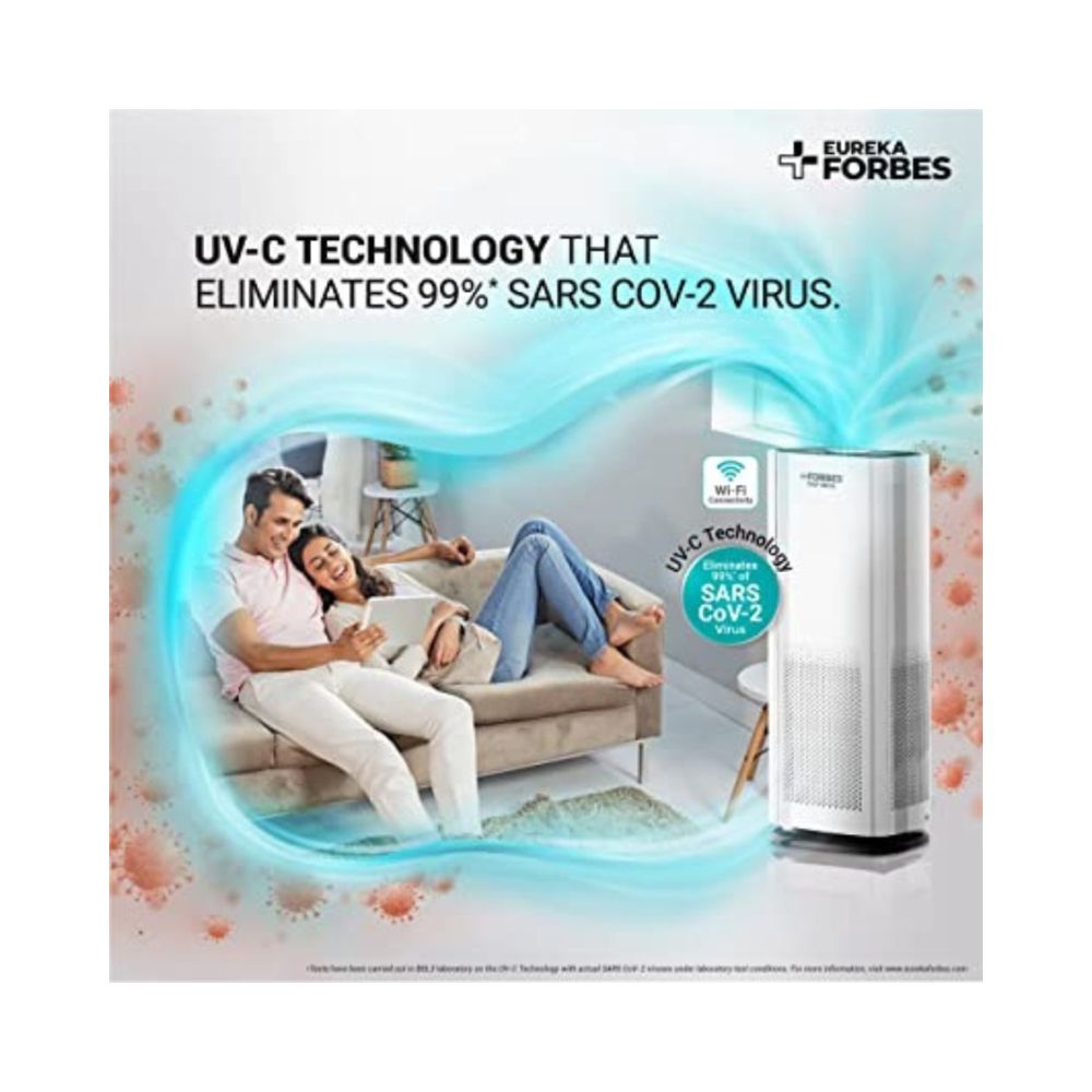 Eureka Forbes Air Purifier FAP 9000|With WiFi Function (White), Standard