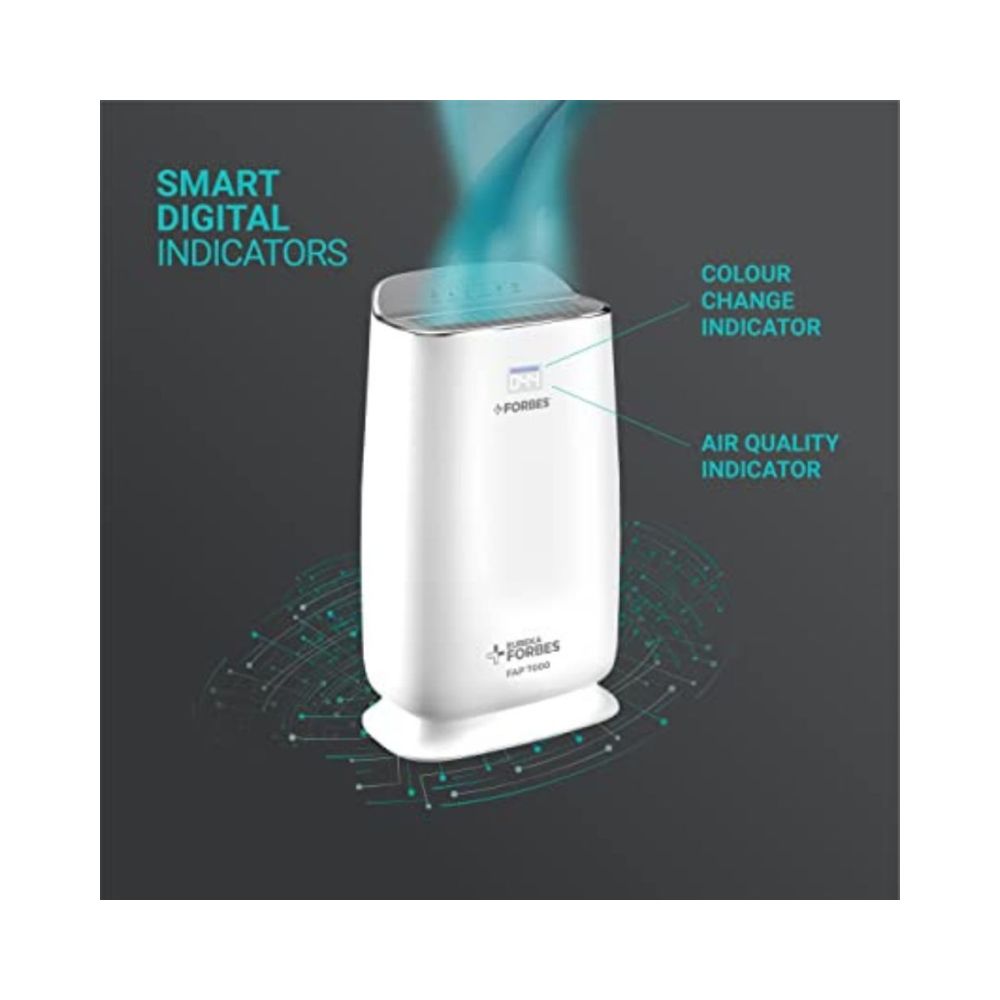 Eureka Forbes Air Purifier FAP 7000Eliminate 9995 Bacteria  VirusesWhite