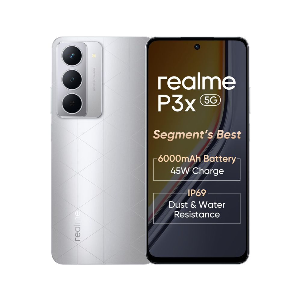realme P3x 5G Midnight Blue 6GB RAM 128GB Storage Lunar Silver 6 GB RAM  128GB Storage
