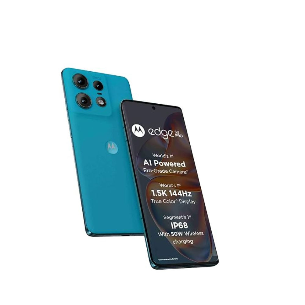 Motorola Edge 50 Pro 5G with 125W Charger Caneel Bay 12GB RAM 256GB Storage