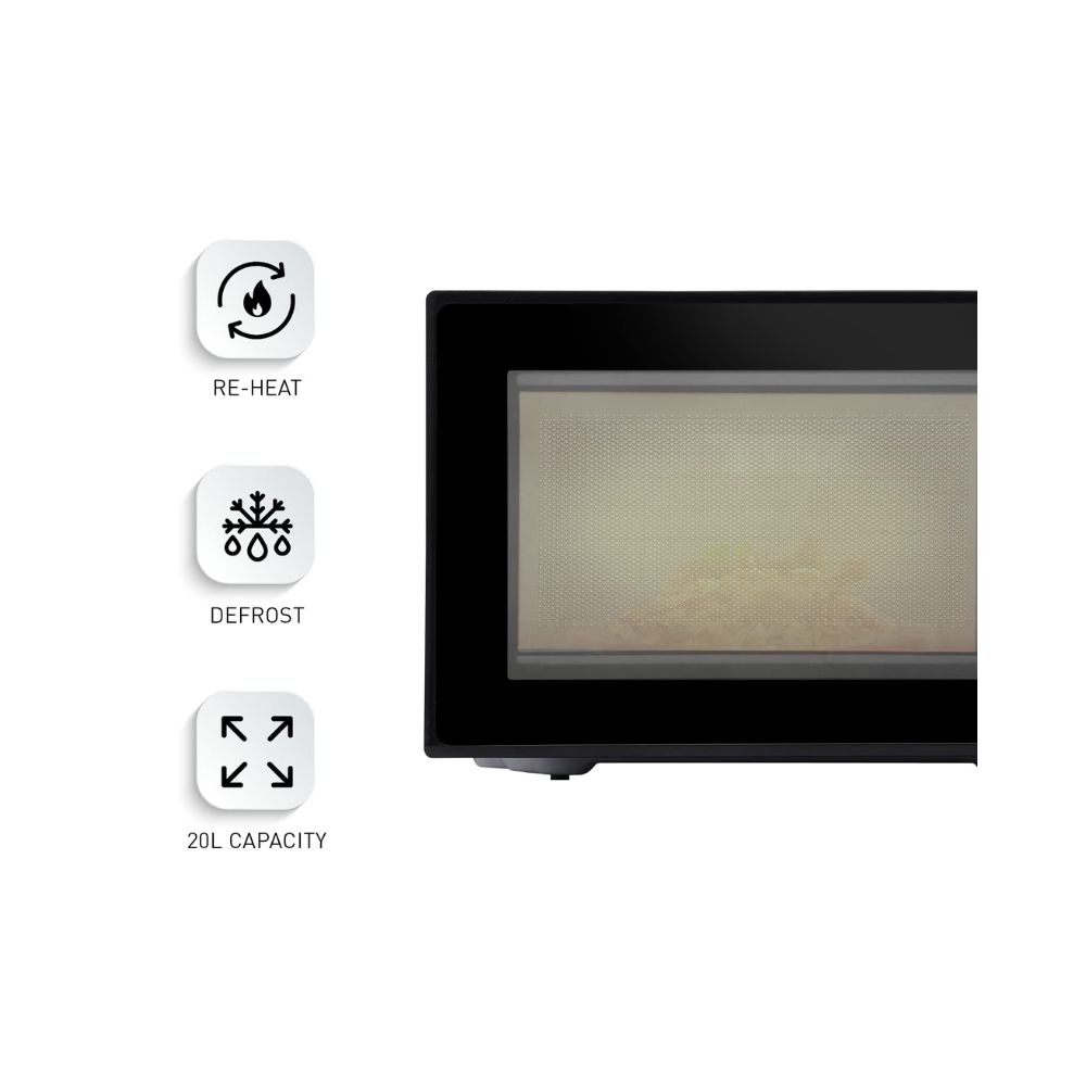 Panasonic 20L Solo Microwave Oven NN-ST26JMFDG Silver 51 Auto Menus
