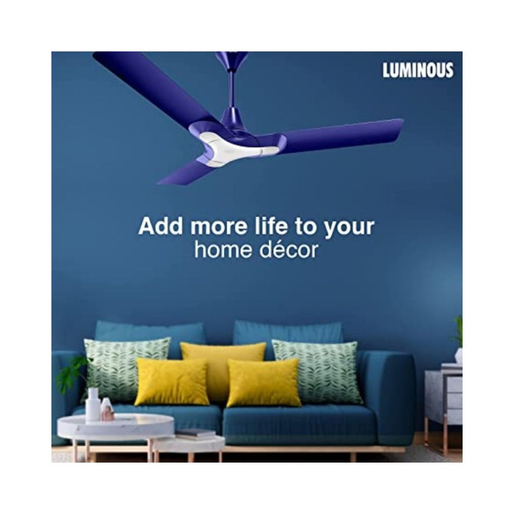 Luminous New York Brooklyn 1200mm/75 Watt ceiling fan (Oxford Blue)