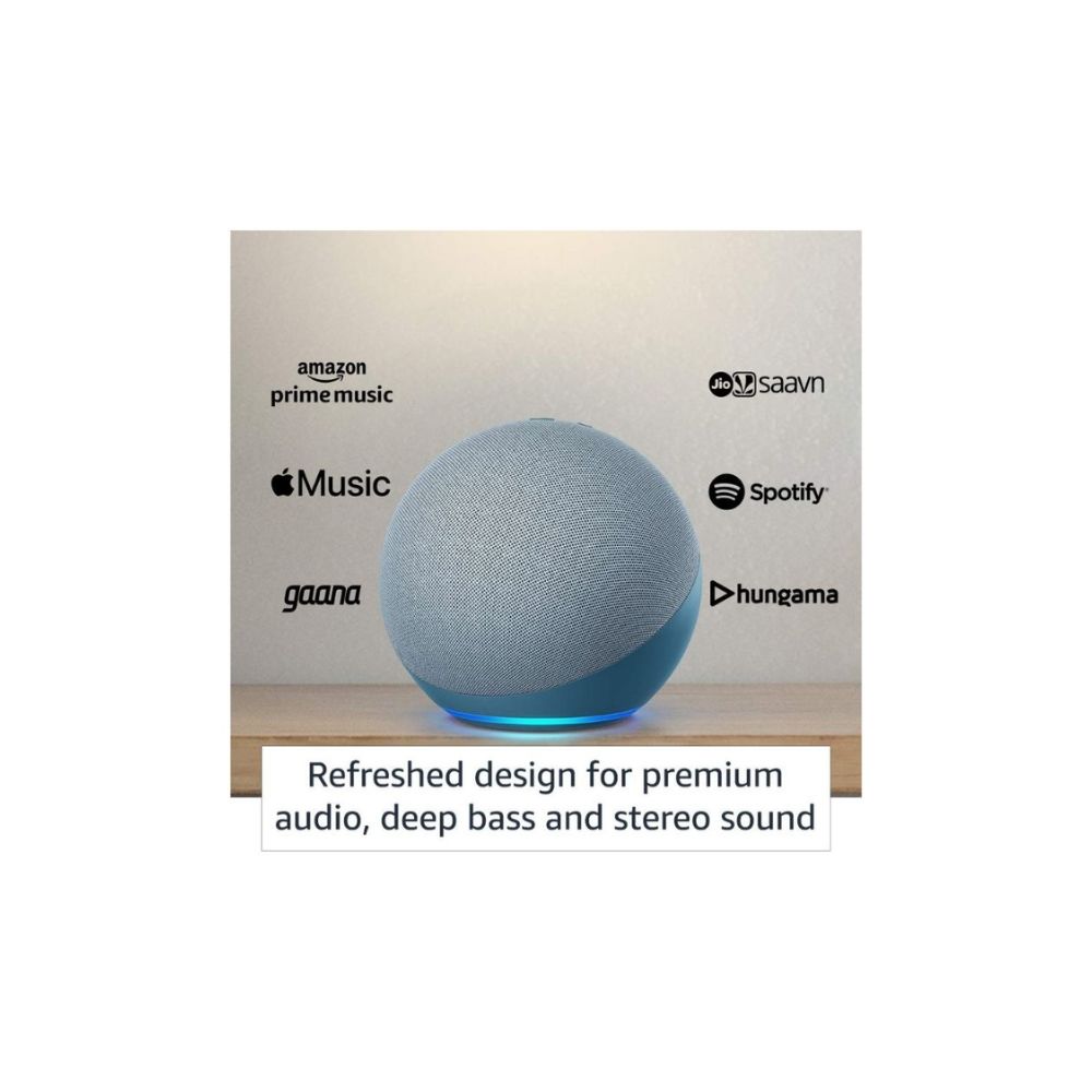 Echo (4th Gen, 2020 release) | Premium sound powered by Dolby and Alexa (Blue)