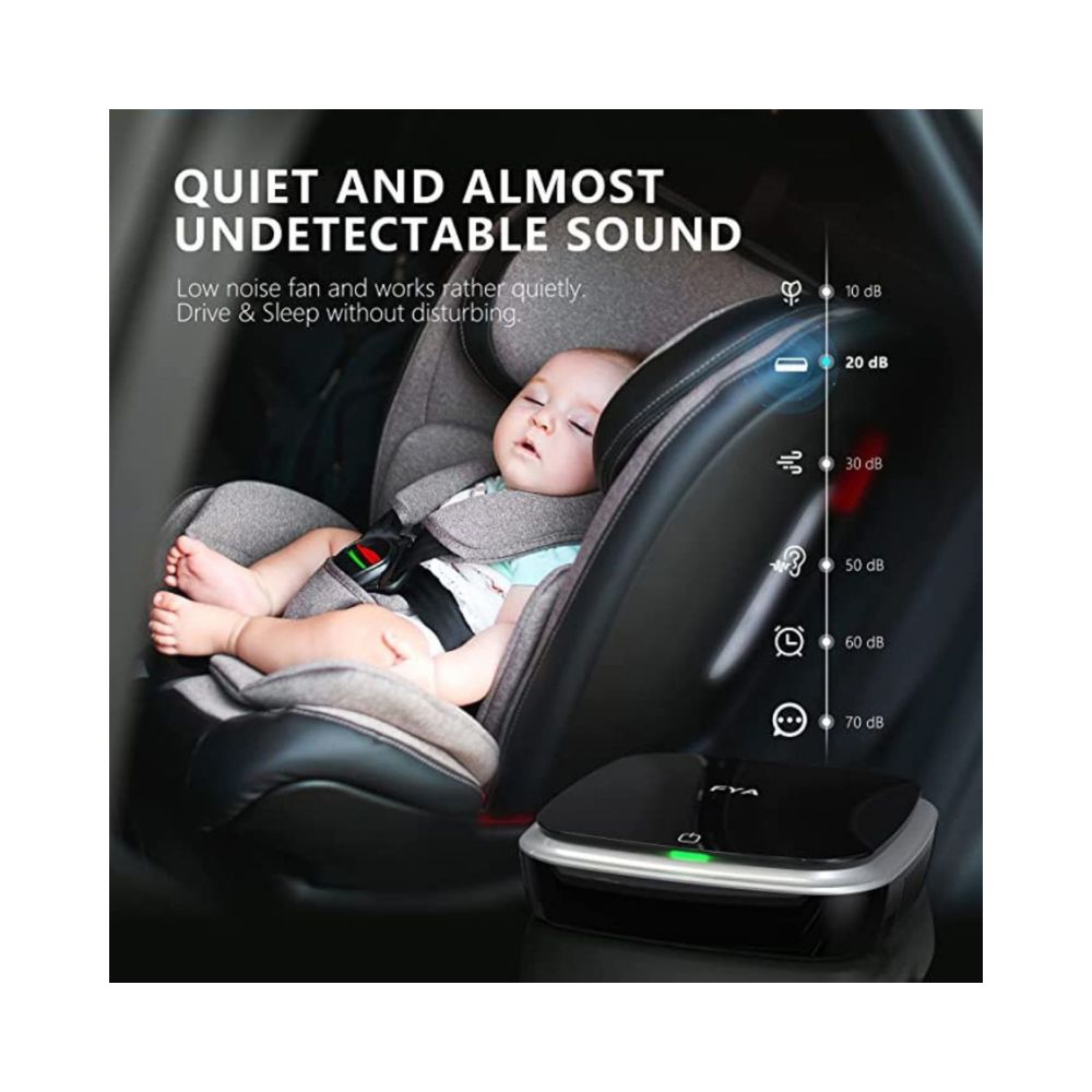 FYA Portable Car Air Purifier IonizerAir Purifier for Car Traveling Bedroom Office