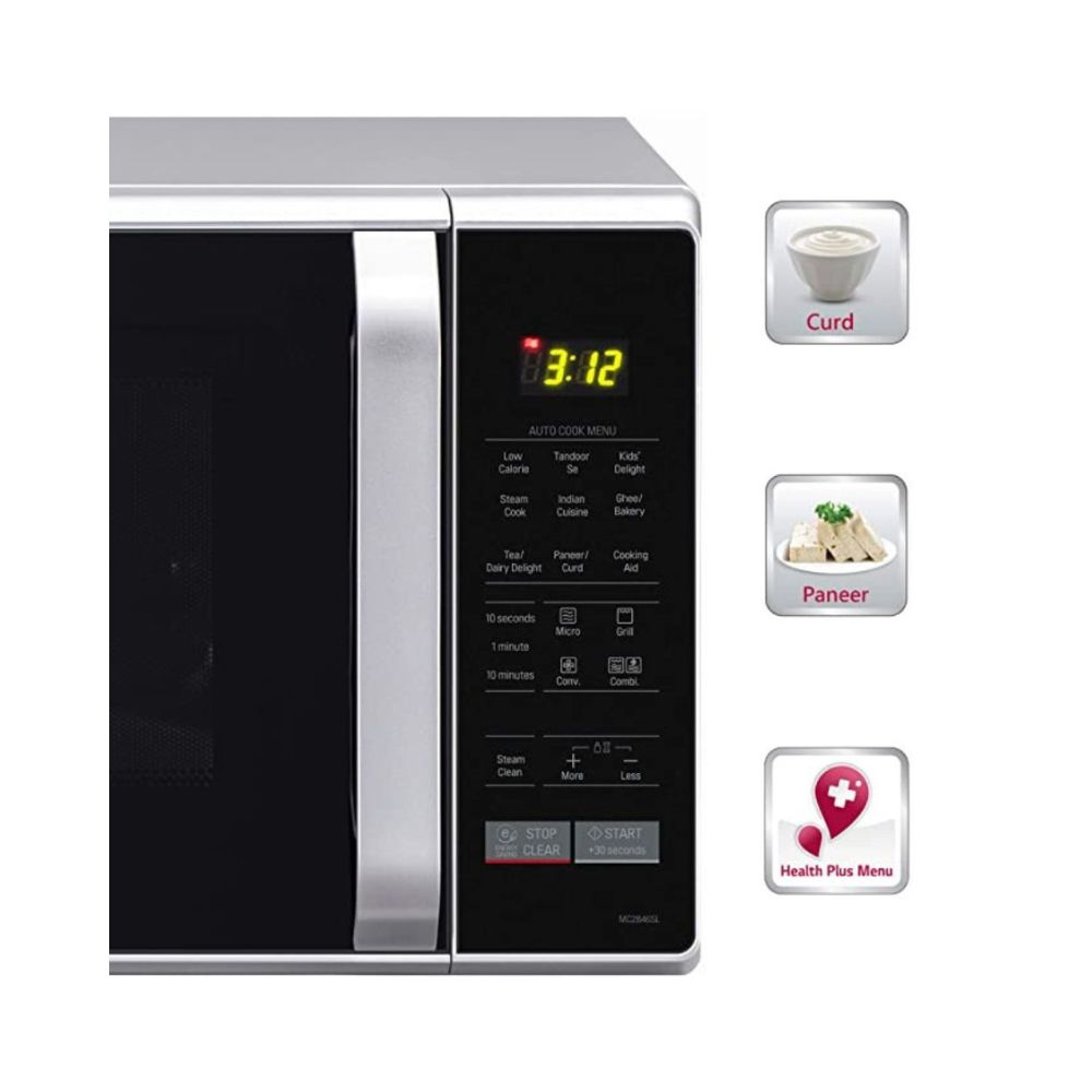 LG 28 L Convection Microwave Oven MC2846SL Silver