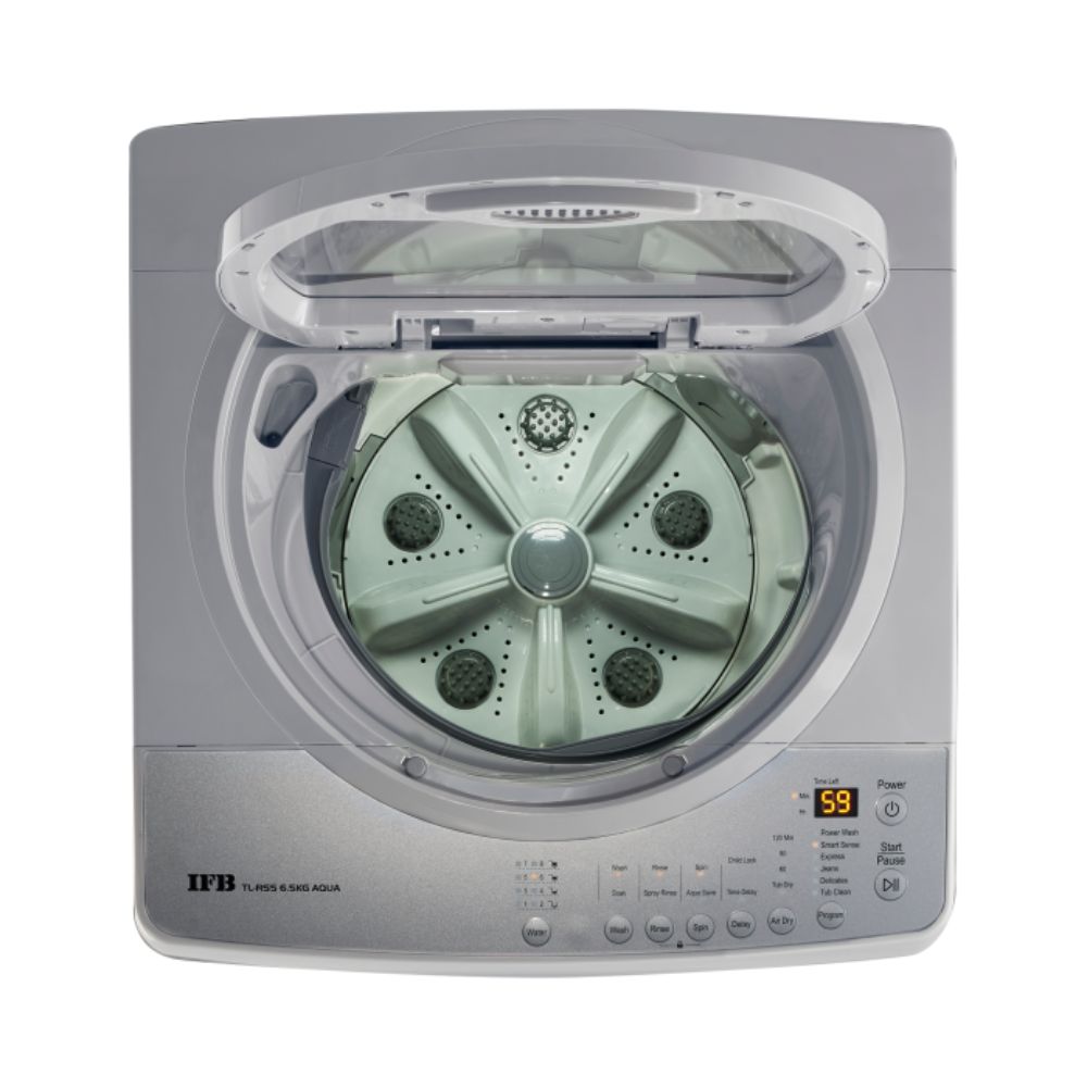 IFB 6.5 Kg 5 Star Fully-Automatic Top Loading Washing Machine (TL RSS Aqua, Light Grey)