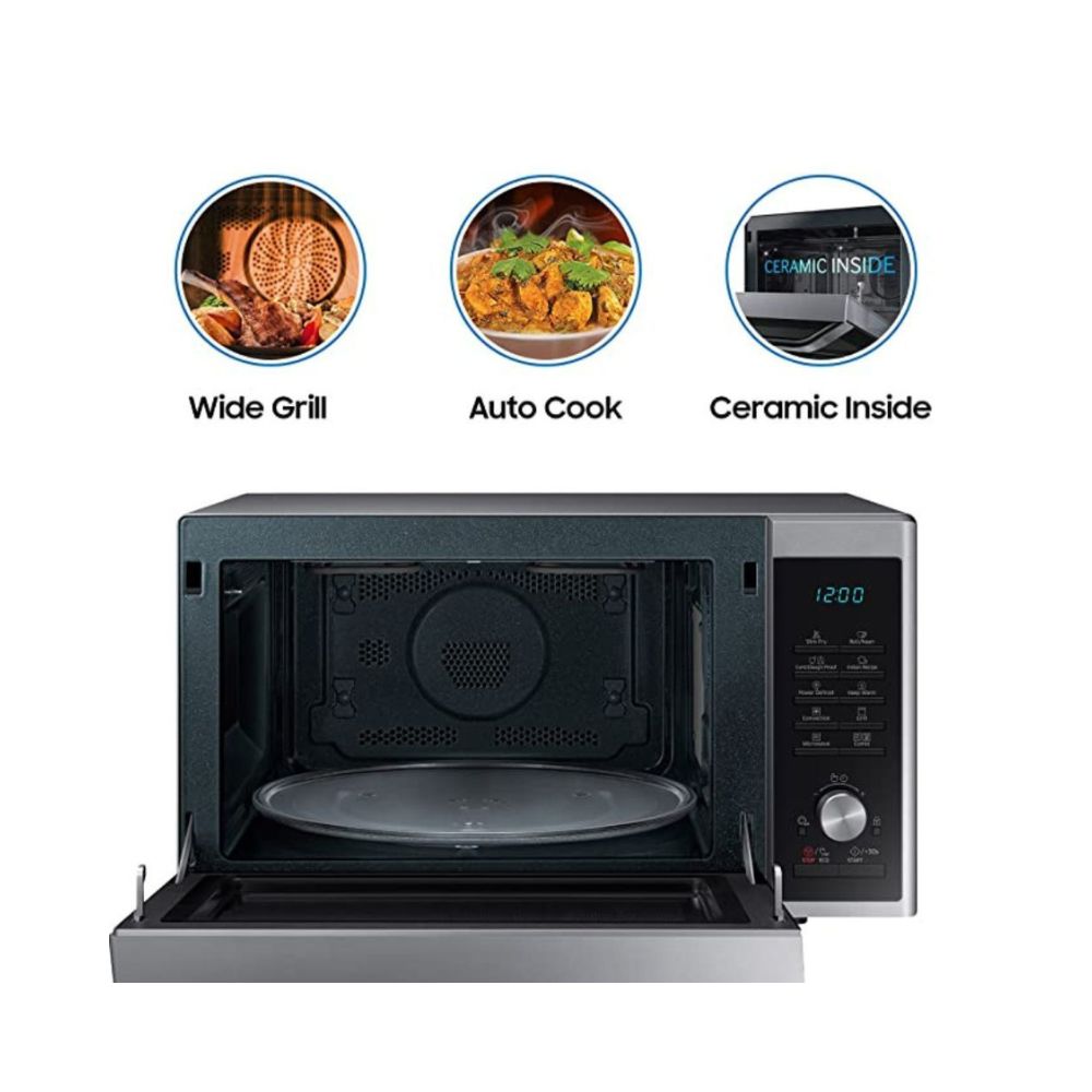 Samsung 32 L Convection Microwave Oven MC32A7035CTTL Neo stainless silver SlimFry