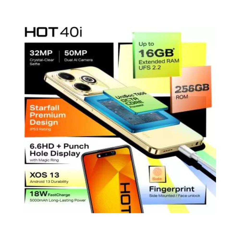 Infinix Hot 40i Palm Blue 8GB 256GB