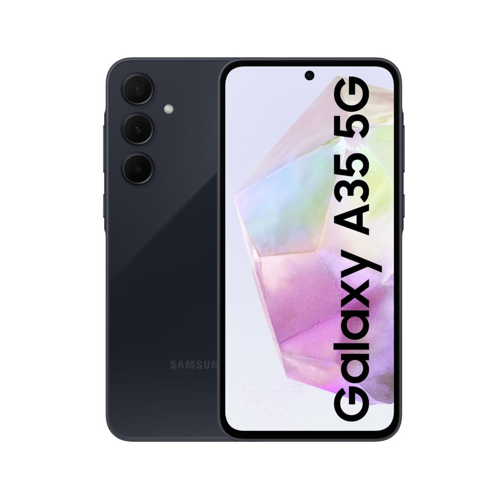 Samsung Galaxy A35 5G Awesome Navy 8GB RAM 256GB Storage  Premium Glass Back  50 MP Main Camera OIS  Nightography  IP67  Corning Gorilla Glass Victus  sAMOLED with Vision Booster