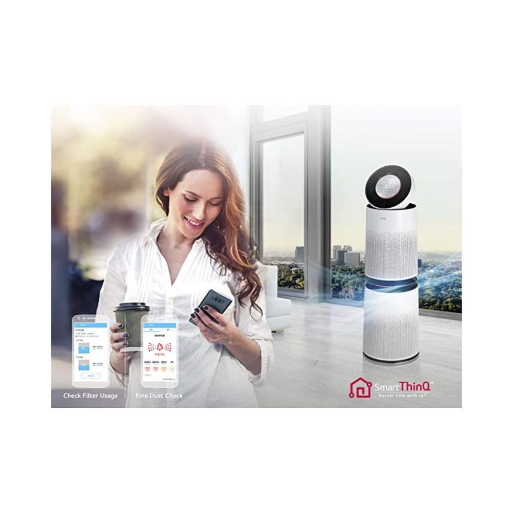 LG PuriCare AS95GDWT0 WiFi Enabled Air Purifier White