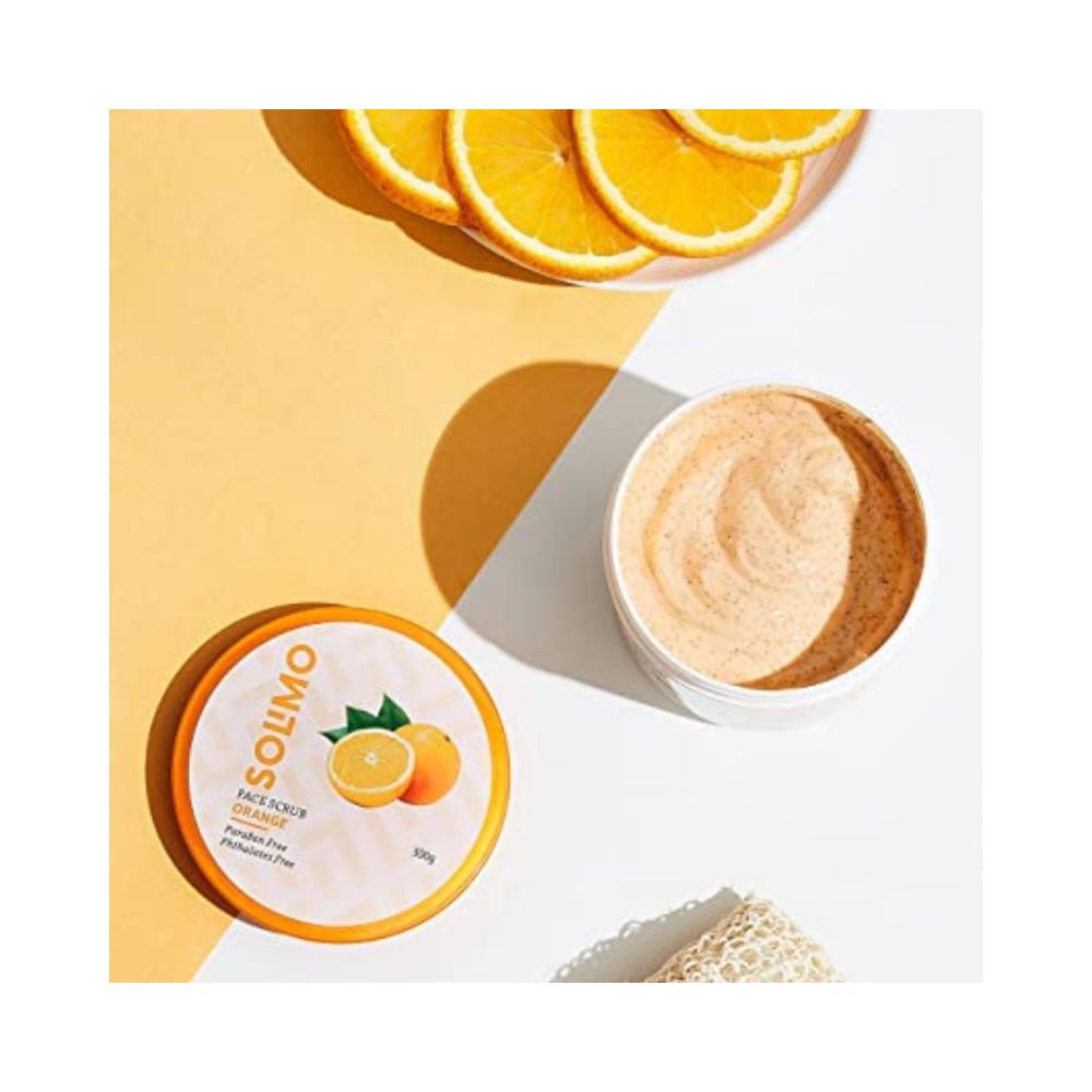 Amazon Brand - Solimo Orange Face and Body Scrub