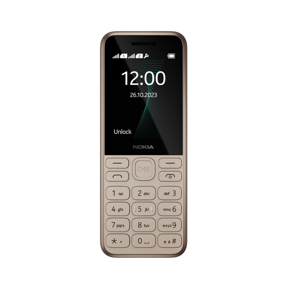 Nokia 130 Music  Built-in Powerful Loud Speaker with Music Player and Wireless FM Radio  Dedicated Music Buttons  Big 24 Display  1 Month Standby Battery Life  Gold