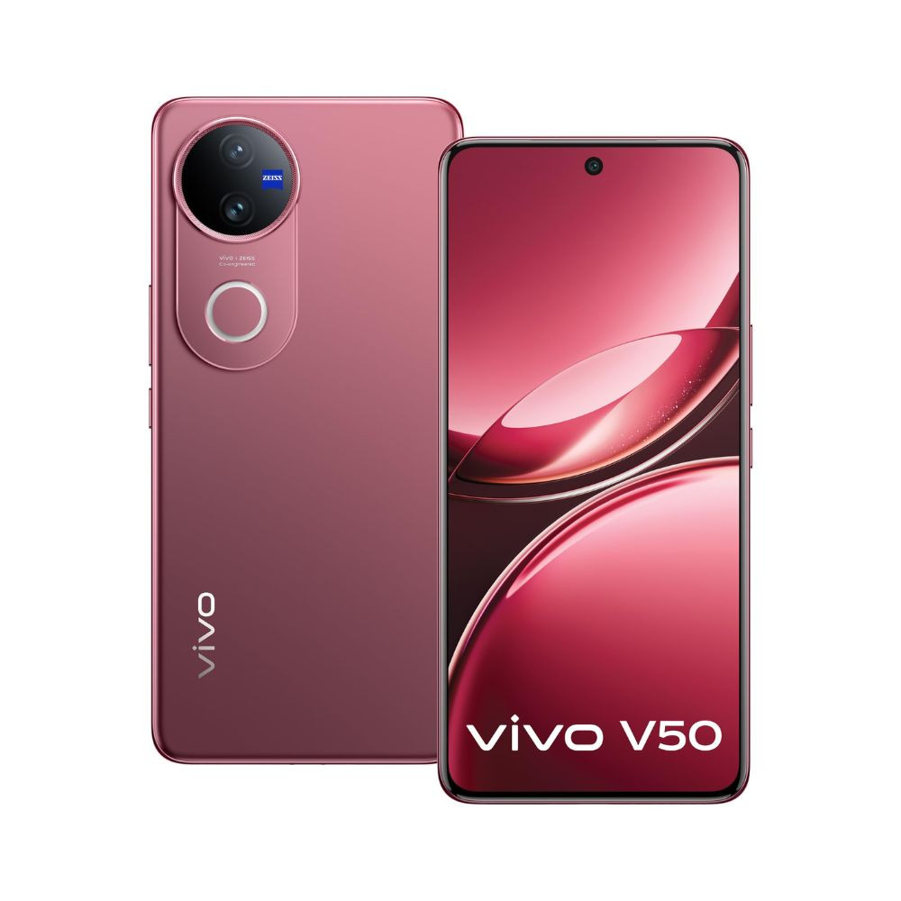 Vivo V50 5G Rose Red 8GB RAM 256GB Storage with No Cost EMIAdditional Exchange Offers