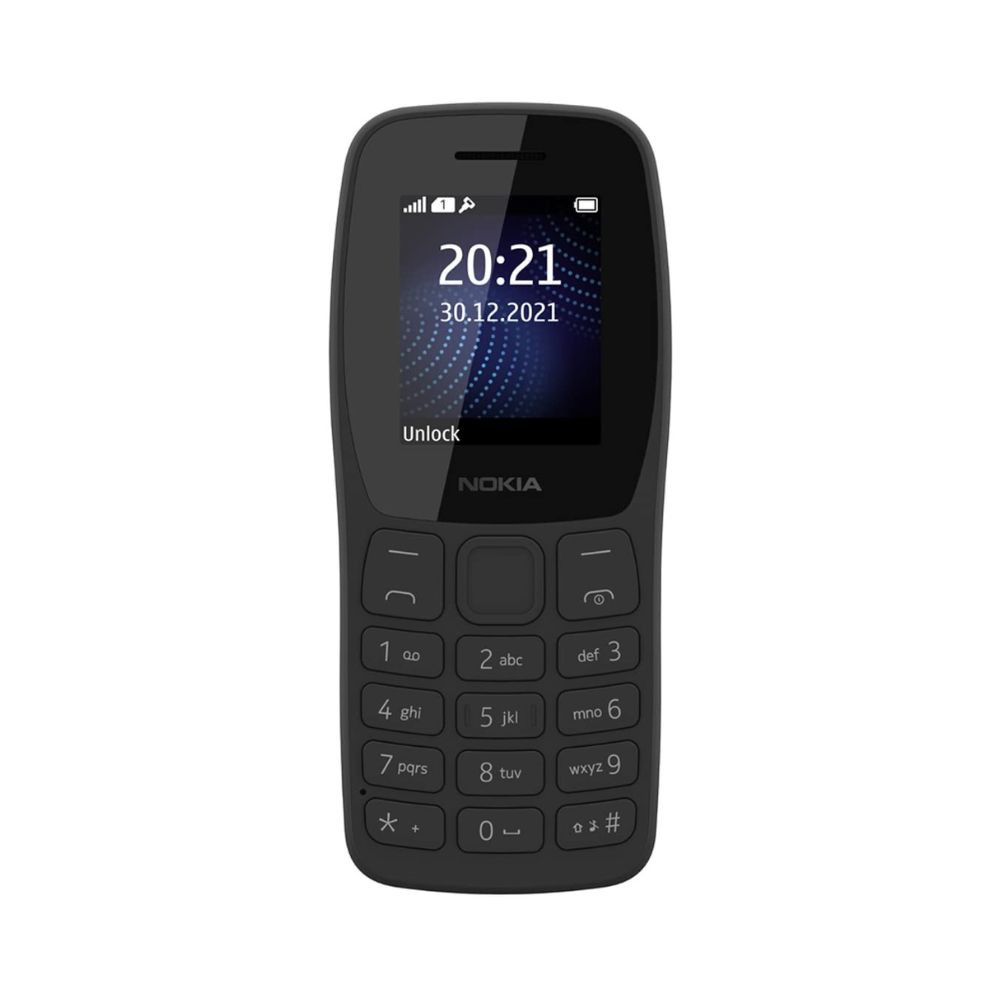 Nokia 105 Classic  Single SIM Keypad Phone with Built-in UPI Payments Long-Lasting Battery Wireless FM Radio Without Charger  Charcoal