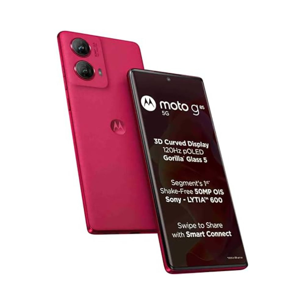 Motorola G85 5G Viva Magenta 12GB RAM 256GB Storage  67 pOLED Display  Snapdragon 6 Gen1 Processor  50MP OIS Camera  16MP Front Camera  5000mAh Battery  33W Charging