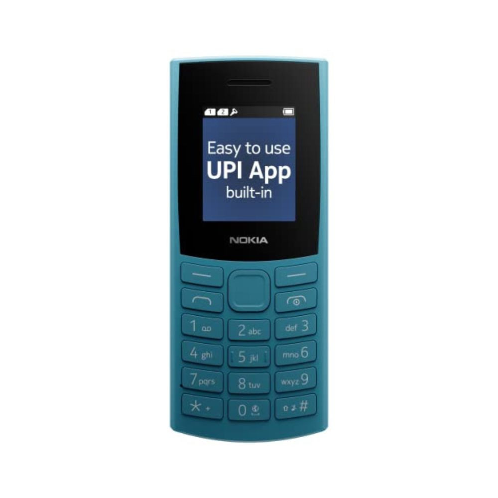 Nokia 106 4G Keypad Phone with 4G Built-in UPI Payments App Long-Lasting Battery Wireless FM Radio  MP3 Player and MicroSD Card Slot  1 Year Replacement Guarantee  Blue
