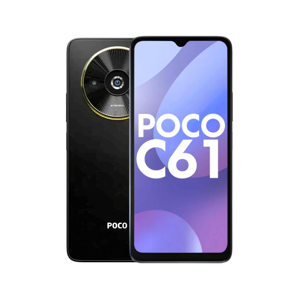 POCO C61 Diamond Dust Black 4GB RAM 64GB ROM