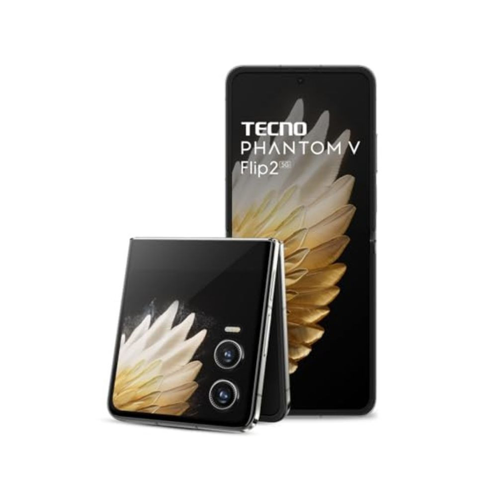 TECNO Phantom V Flip 2 Moondust Grey 8GB256GB  Strongest Flip Ever  4720mAh with 70W Charger  Advance AI Features  50MP OIS50MP Camera  69 120Hz AMOLED Main  364 AMOLED Cover Screen