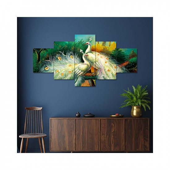 Aadeesh Mart Set of Five Framed Painting for Wall Decoration, 3D Paintings for Home Decoration, Paintings for Living Room, Bedroom Big Size (75 X 43 CM) Modren11