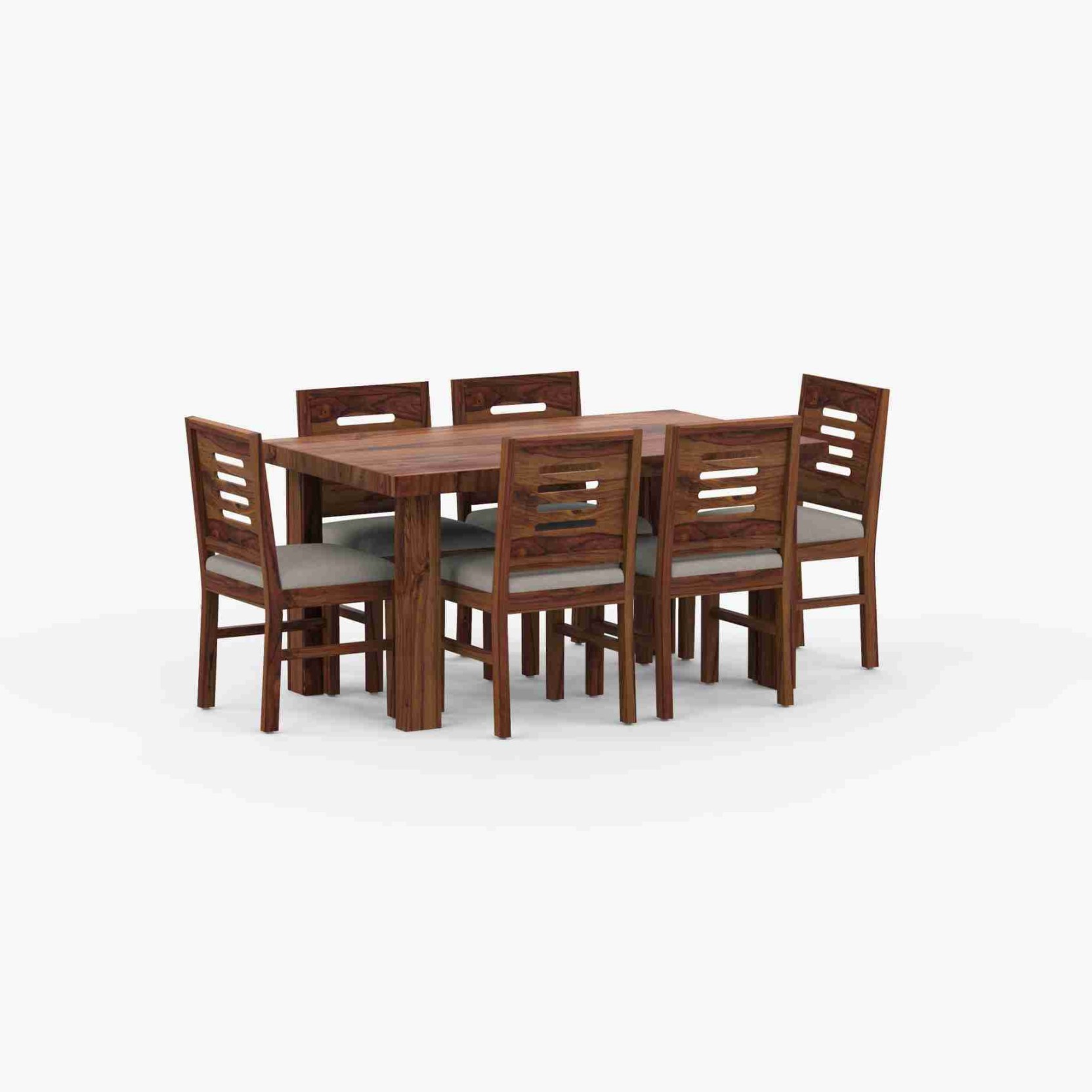 Aaram By Zebrs Dining Table With 6 Chairs For Dining Room Solid Wood 6 Seater Dining Set (Finish Color -Provincial Teak, DIY(Do-It-Yourself))