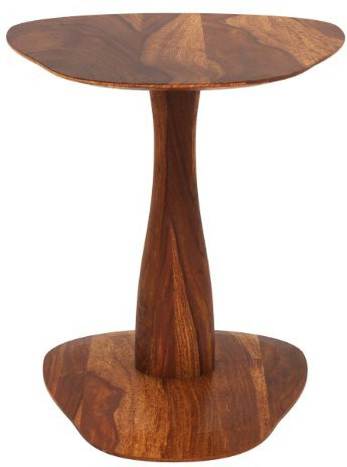 Aaram By Zebrs Solid Wood End Table (Finish Color - COLONIAL MAPPLE FINISH, DIY(Do-It-Yourself))
