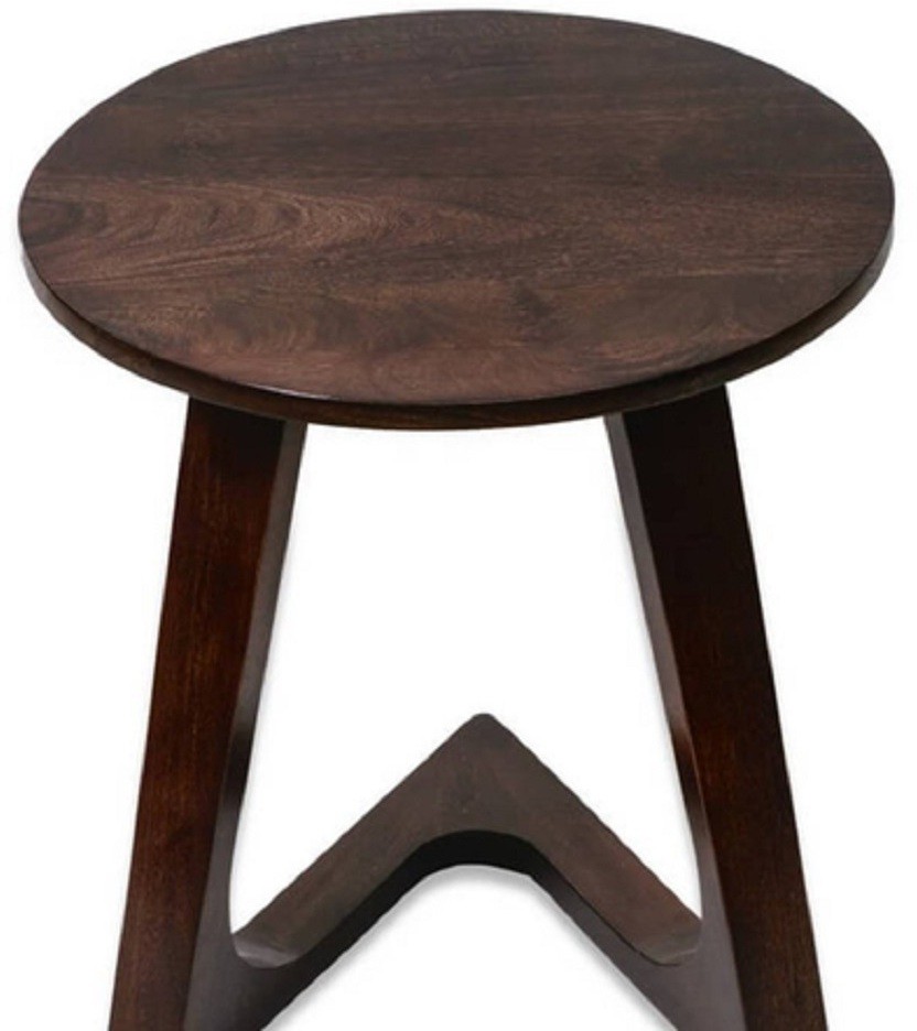 Aaram By Zebrs Solid Wood End Table (Finish Color - WALNUT FINISH, DIY(Do-It-Yourself))